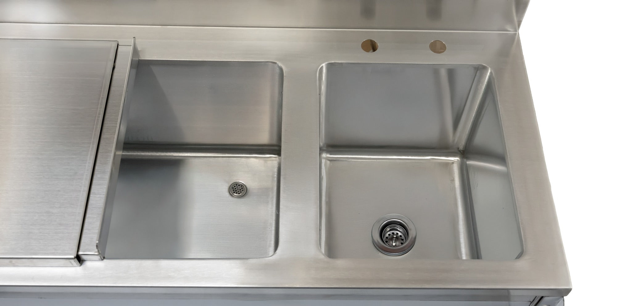Omcan 48618 36 In. Cocktail Mix Unit, 20 In. Ice Bin with Sliding Cover, Wet Waste Sink, Speed Rail