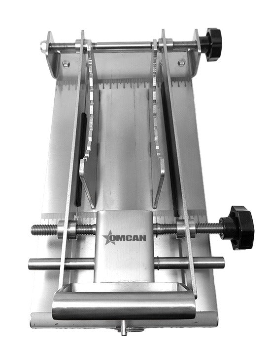 Omcan 48890 Tabletop Pineapple Guillotine Cutter, Manual, Stainless Steel, Serrated Holding Strips