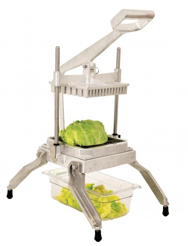 Omcan 49109 1/2 In. Cut Countertop Vegetable Chopper, Scalloped Blades, Removable Pusher
