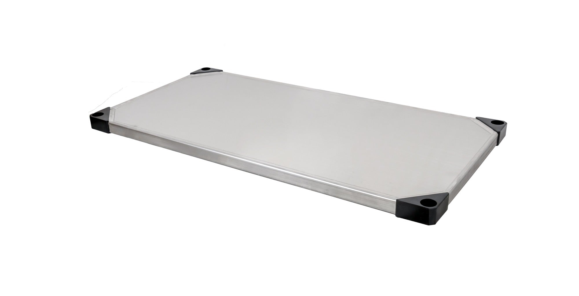 Omcan 49140 72 In. Solid Stainless Steel Shelf, 24 In. Deep, 450 lb Capacity