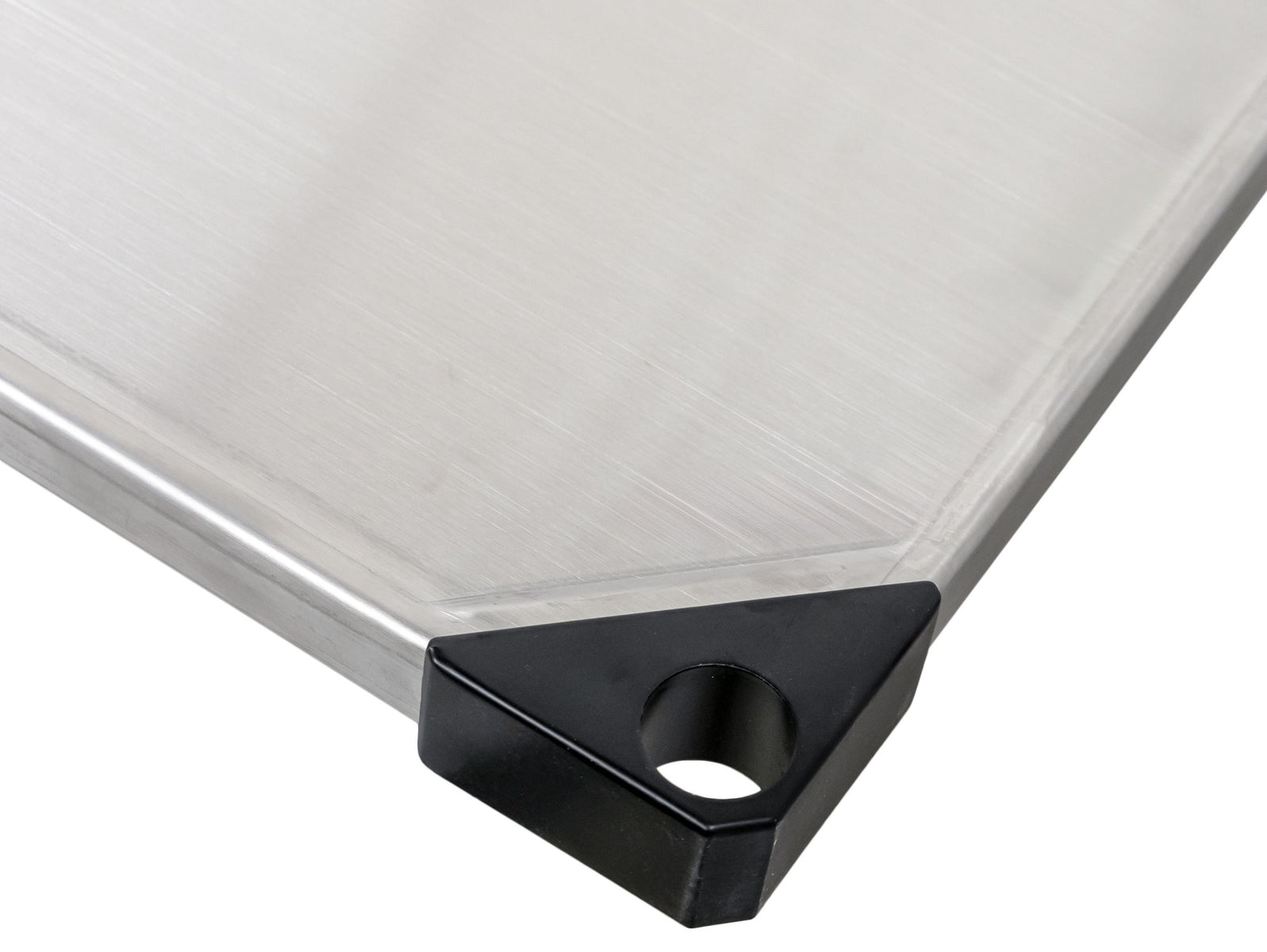 Omcan 49140 72 In. Solid Stainless Steel Shelf, 24 In. Deep, 450 lb Capacity