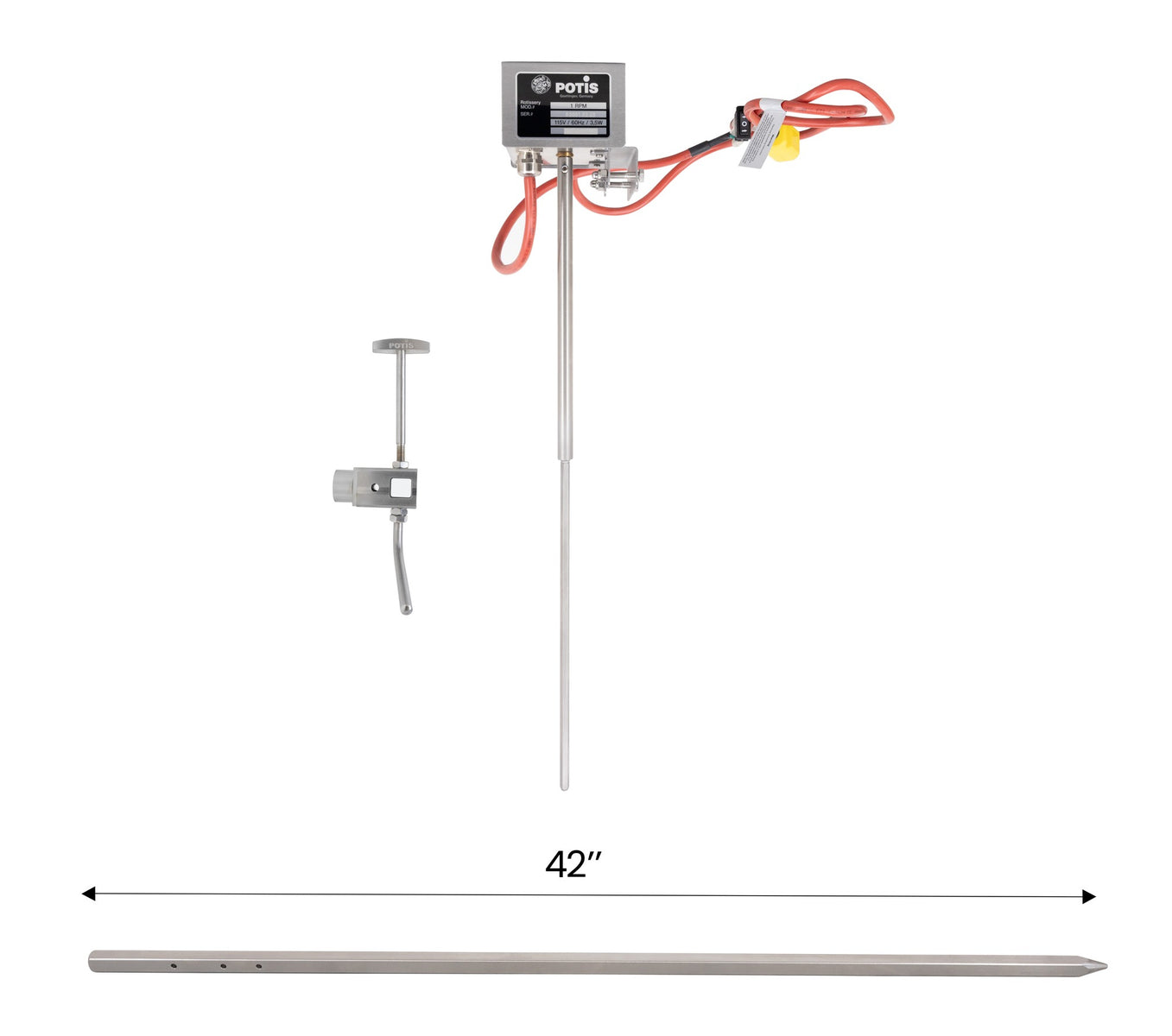 Omcan 49146 Potis MU GD5 Motor Conversion Kit for Natural Gas Vertical Broiler 49162