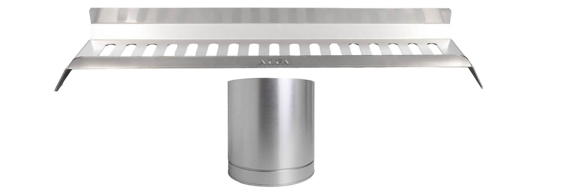 Omcan 59325 Trento Alfa Hybrid Kit for Quick Series 6 Pizza Oven 59330, Burner Cover and Wood Holder, Stainless Steel