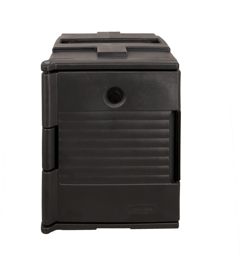 Omcan 80184 6 Pan Front Loading Insulated Food Pan Carrier, Vent Cover, Air-Tight Gaskets, Stackable