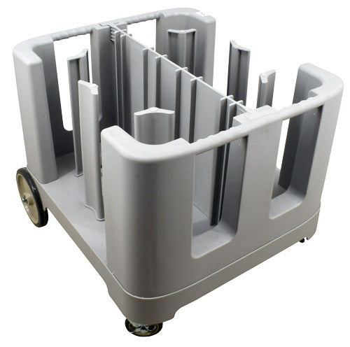 Omcan 80922 Adjustable Dish Caddy, 240-405 Plate Capacity, Vinyl Cover Included