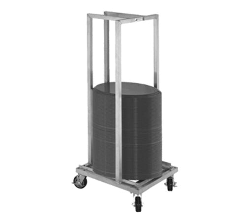 Alexander Industries OTT-100 26 In. 112-Tray Oval Tray Transport Cart, All Welded, 5 In. Casters, Mobile, 2,500 lb Load Capacity, Aluminum