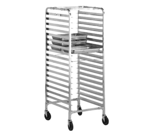 Alexander Industries PA-500 22 In. 36-Pan Food Pan Rack, 3 In. Slide Spacing, Mobile, Aluminum