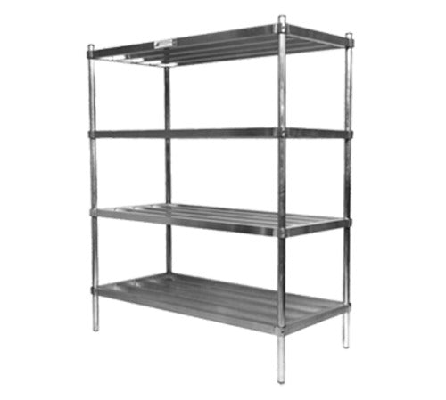 Alexander Industries SUKD3-2-24 36 In. x 24 In. Cooler and Freezer Shelving Unit, 2 Shelves, 2,000 lb Load Capacity, Aluminum