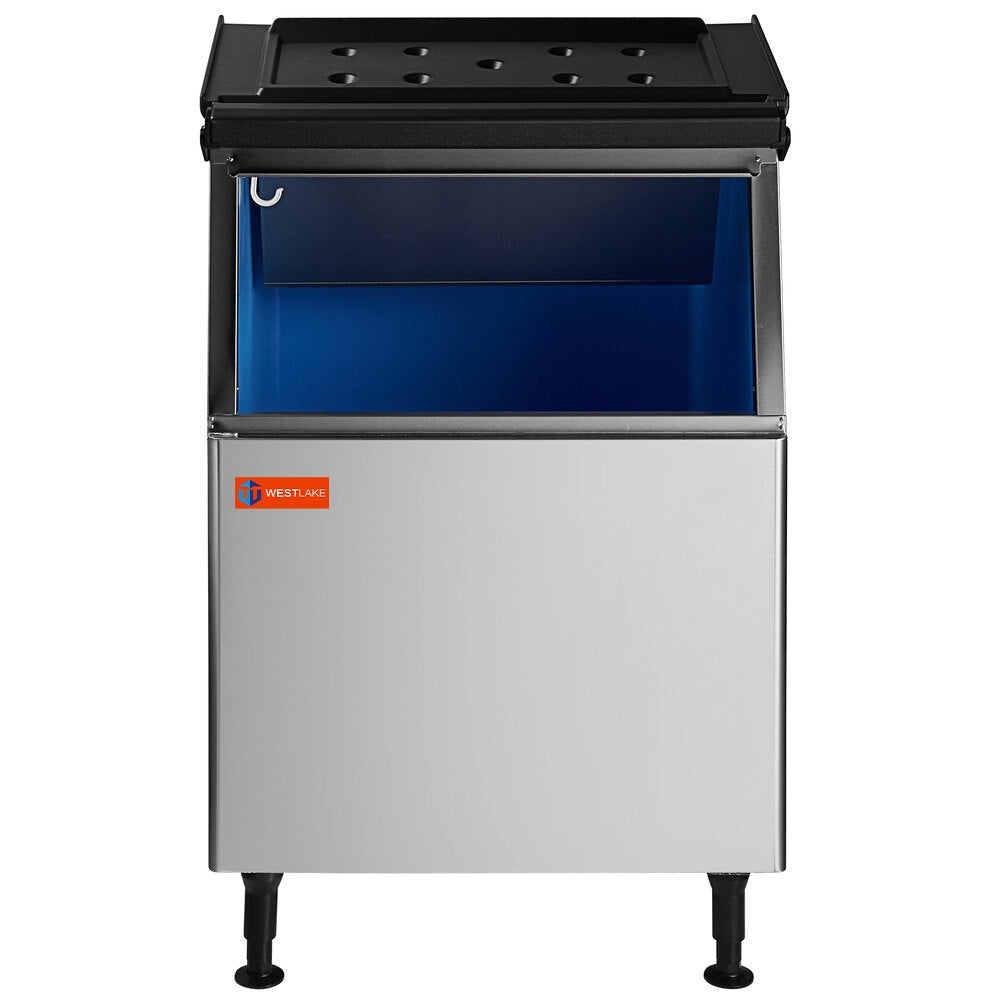 Westlake B-375 440 lb. Ice Storage Bin, 30 In. Wide, Stainless Steel