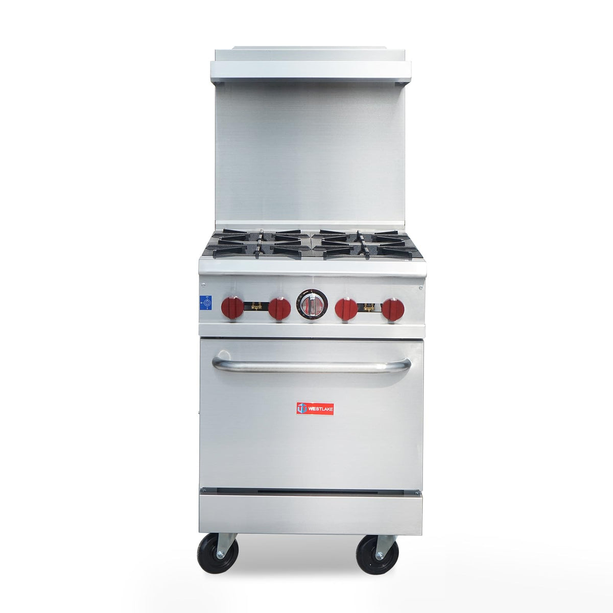 Westlake RGR24 24 In. Gas Restaurant Range, 4 Open Burners, Oven, 151,000 BTU