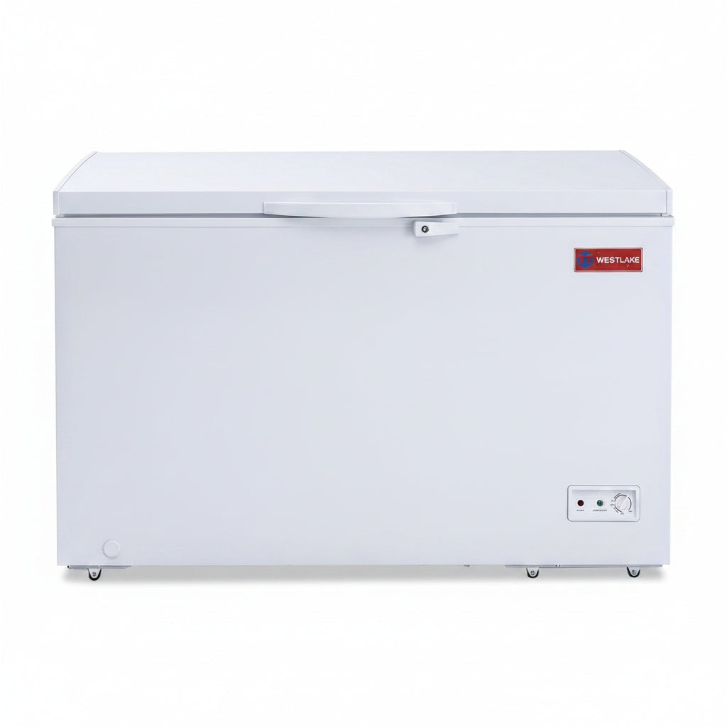 Westlake WK-BD355 12.2 Cu. Ft. Chest Freezer, Solid Hinged Lid, Lock, LED Light