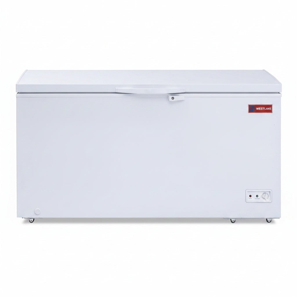 Westlake WK-BD445 15.4 Cu. Ft. Chest Freezer, Solid Hinged Lid, Lock, LED Light