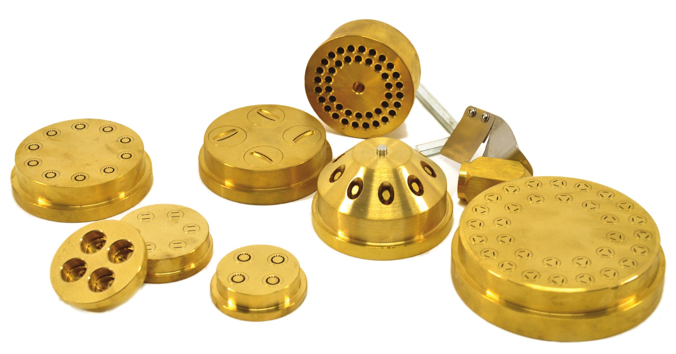 Omcan 13434 28mm Conchiglie Rigate Pasta Die for TR95 Pasta Machine