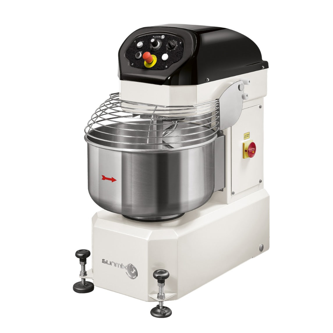 Sunmix SUN40 TL A 58 Qt Spiral Dough Mixer, 88 lb Dough Capacity, Variable Speed, Retractable Wheels, 230V Single Phase