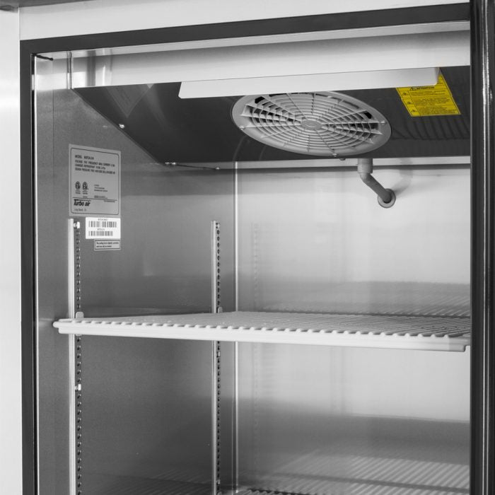 Turbo Air M3F24-2-N 2 Solid Half-Door Top Mount Freezer, 21.5 Cu. Ft.