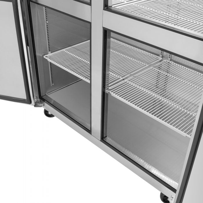 Turbo Air M3F47-4-N 4 Solid Half-Door Top Mount Freezer, 42.1 Cu. Ft.
