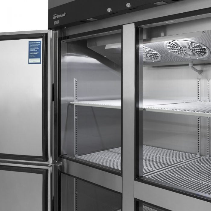 Turbo Air M3F72-6-N 6 Solid Half-Door Top Mount Freezer, 65.6 Cu. Ft.
