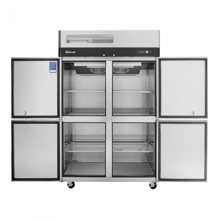 Turbo Air M3R47-4-N 4 Solid Half-Door Top Mount Refrigerator, 42.1 Cu. Ft.