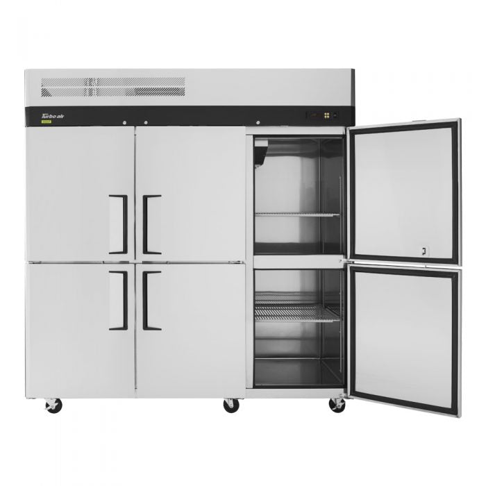 Turbo Air M3R72-6-N 6 Solid Half-Door Top Mount Refrigerator, 65.6 Cu. Ft.
