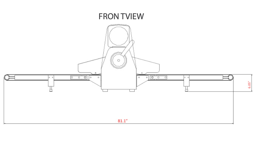 Prepline CSP-120 Steel Reversible 120v Countertop Model Dough Sheeter