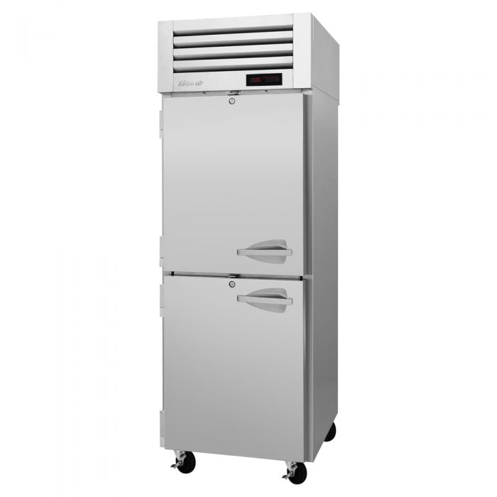 Turbo Air PRO-26-2H-PT 4 Solid Half Door Pass-Thru  Heated Cabinet (115V)