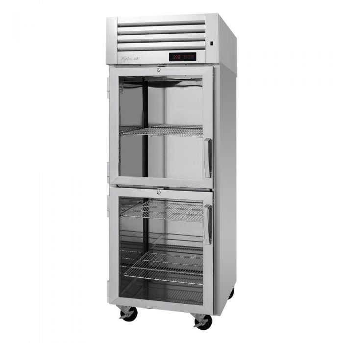 Turbo Air PRO-26-2H2-G 2 Glass Half-Door Heated Cabinet (208V)