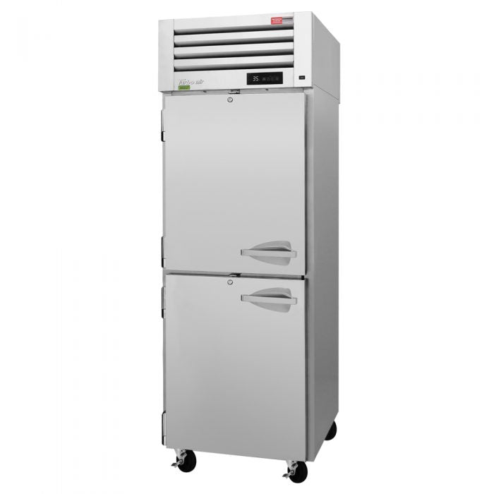 Turbo Air PRO-26-2R-N 2 Solid Half-Door Top Mount Refrigerator, 24.7 Cu. Ft.
