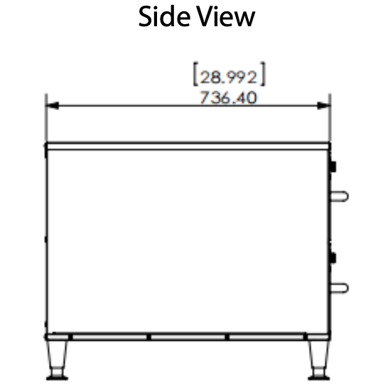 Prepline DW2N Double Narrow Freestanding Stainless Steel Drawer Warmer- 900W, 120V