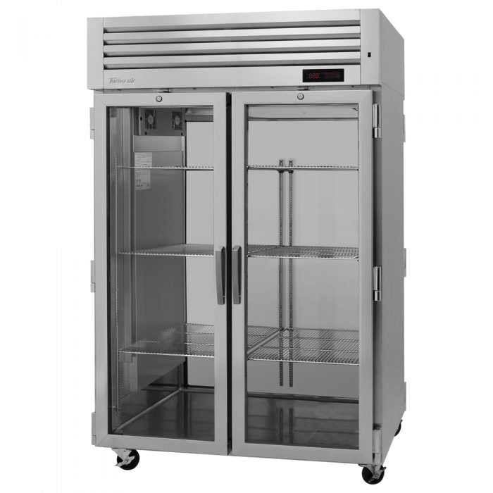 Turbo Air PRO-50H-G 2 Glass Door Heated Cabinet, 48.7 Cu. Ft.