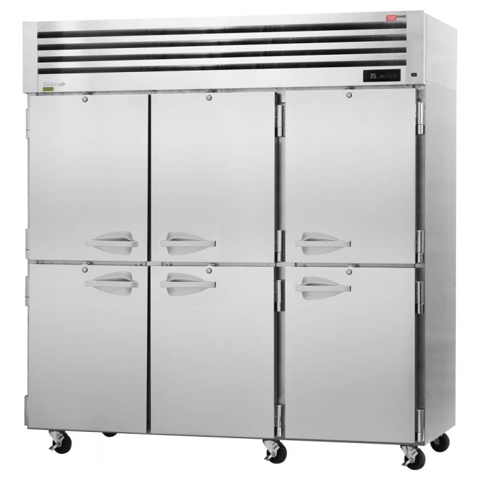 Turbo Air PRO-77-6R-N 6 Solid Half-Door Top Mount Refrigerator, 74.7 Cu. Ft.