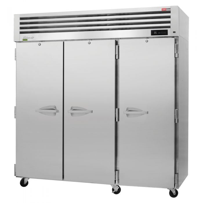 Turbo Air PRO-77R-N 3 Solid Door Top Mount Refrigerator, 75.0 Cu. Ft.
