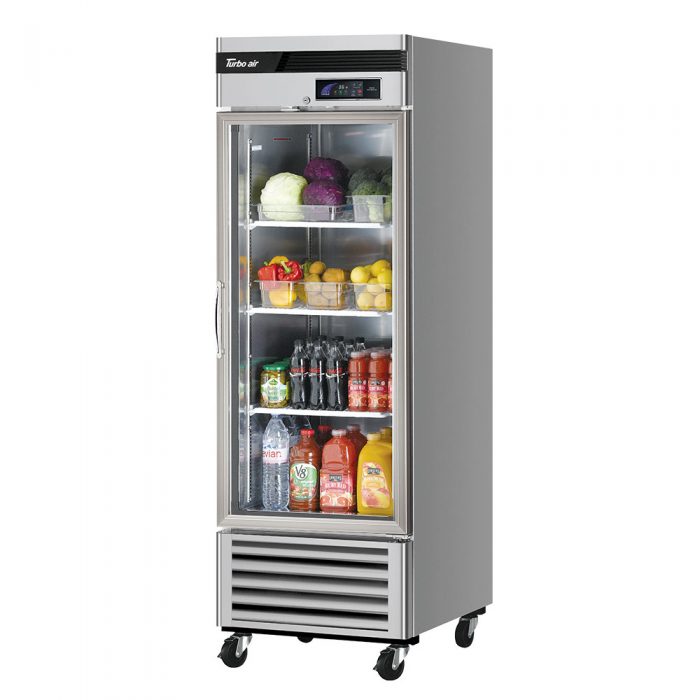 Turbo Air TSR-23GSD-N6 1 Glass Door Refrigerator, Bottom Mount, 20 Cu. Ft.