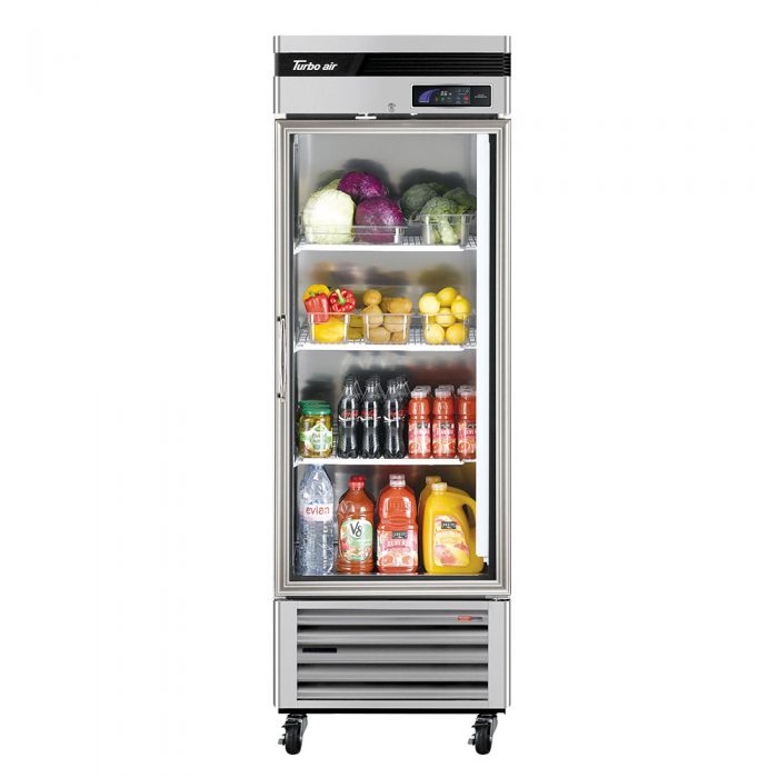 Turbo Air TSR-23GSD-N6 1 Glass Door Refrigerator, Bottom Mount, 20 Cu. Ft.