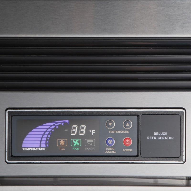 Turbo Air TSR-35SD-N Super Deluxe Reach-In Refrigerator, Two Solid Doors, 29 Cubic Feet