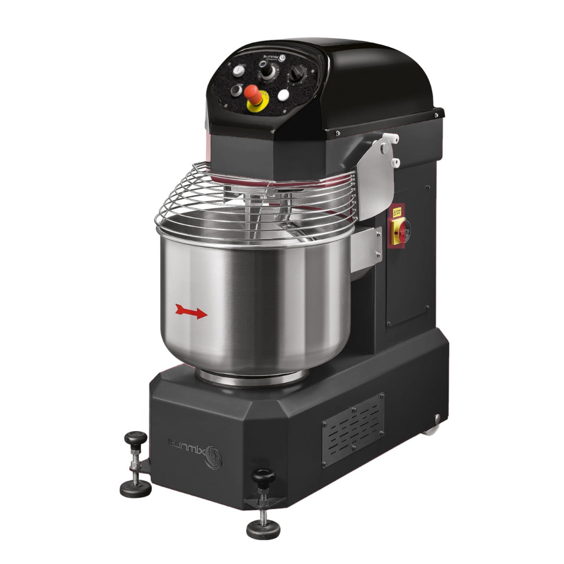 Sunmix SUN60 TL A 85 Qt Spiral Dough Mixer, 132 lb Dough Capacity, Variable Speed, Retractable Wheels, 230V Single Phase