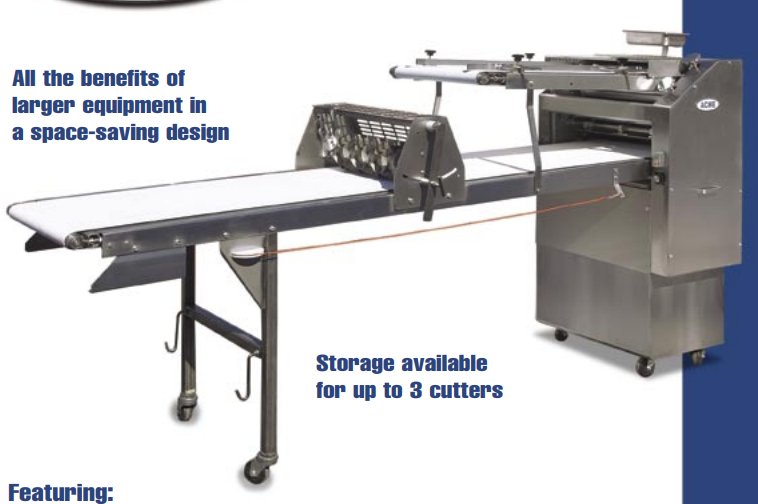 Acme 330DD Donut Production Table with Extended Cutting Conveyor - TheChefStore.Com