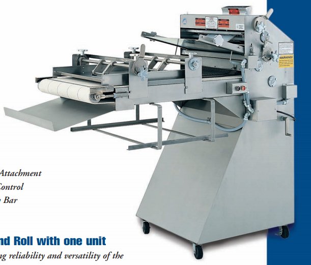 Acme RS8 - 12 Rol - Sheeter 12’ Table with Saddle and Molding, 20” Roller Width - TheChefStore.Com