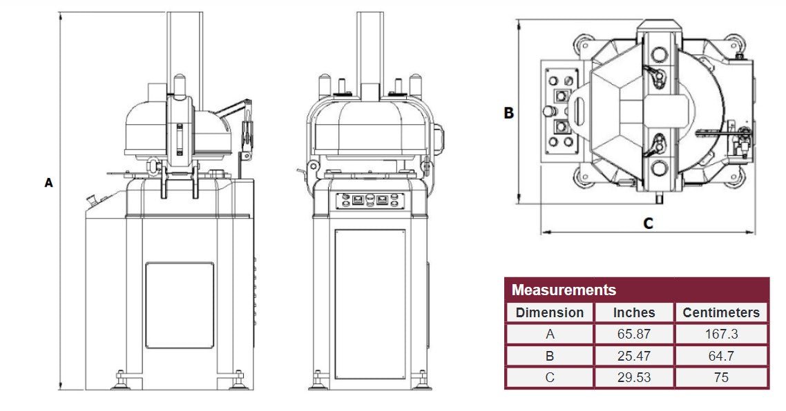 American Eagle AE - DDE30RFA Heavy Duty 30 Part Fully Automatic Dough Divider & Rounder, 220V/3PH - TheChefStore.Com