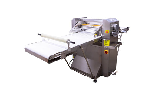 American Eagle AE - DS650B - SS Premium Series All Stainless Steel Dough Sheeter Floor Type w/Removable Tables w/ Digital Gauge 25.5" W x 110"L, 220V/1Ph