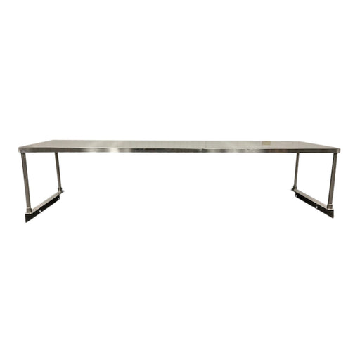 BevLes BVOS - 12 Over Shelf Storage Shelf for 2 - Well Steam Tables, 12"W, in Silver (BVOS - 12 - 2) - TheChefStore.Com