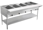 BevLes BVST - 5 5 Well Electric Steam Table, 230V, in Silver (BVST - 5 - 240) - TheChefStore.Com