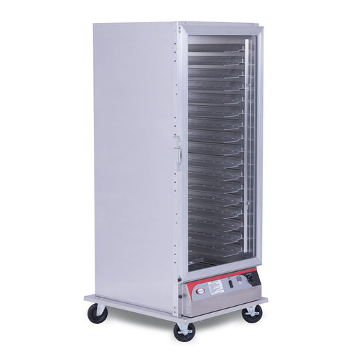 BevLes PICA70 - 32INS - AED Full Size Extra Deep Insulated PICA Proofing Cabinet, 115V, Left Hand Hinge, 2 Doors, in Silver (PICA70 - 32INS - AED - 1L2) - TheChefStore.Com