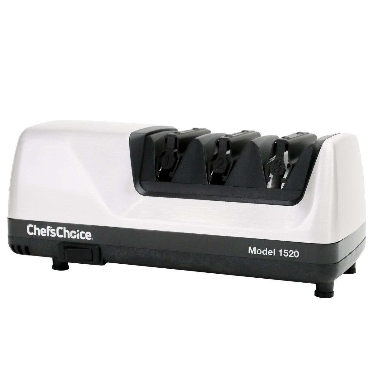 Chef's Choice 1520 AngleSelect Professional Electric Knife Sharpener for Straight Edge and Serrated Knives, White - TheChefStore.Com