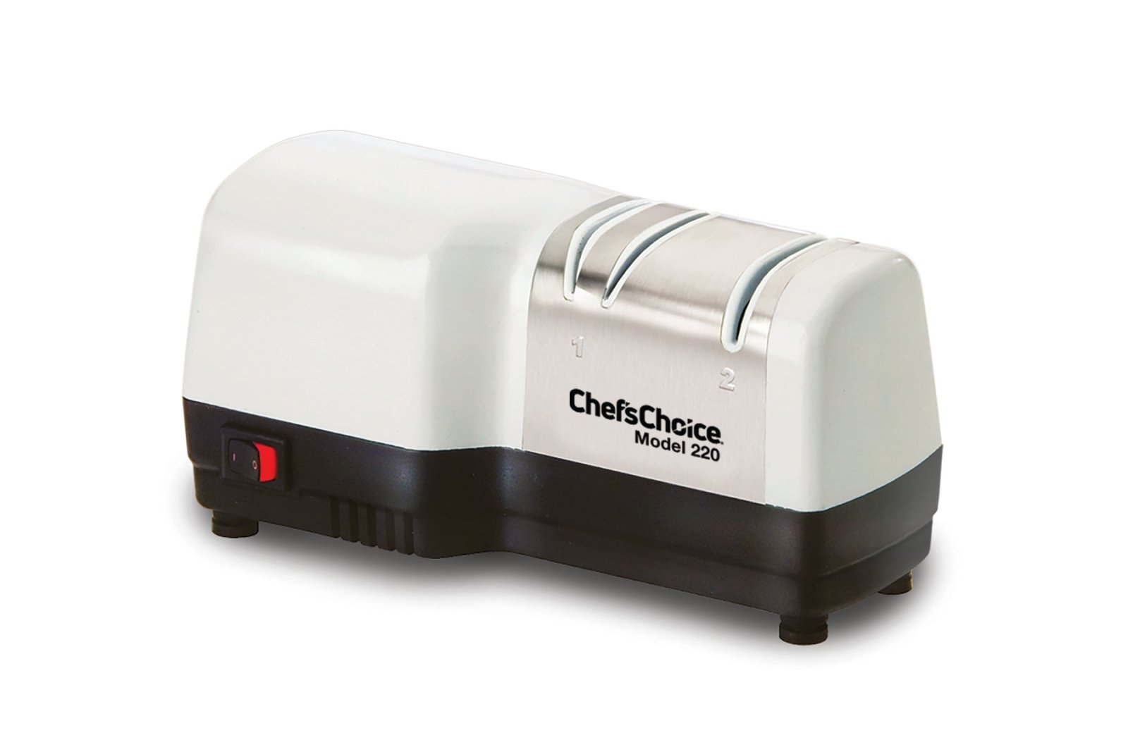 Chef's Choice 220 Diamond Hone Hybrid Knife Sharpener, 2 - Stage, in White (0220100) - TheChefStore.Com