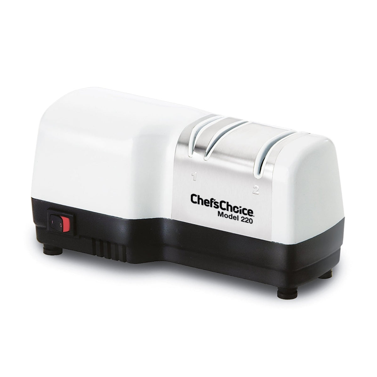 Chef's Choice 220 Diamond Hone Hybrid Knife Sharpener, 2 - Stage, in White (0220100) - TheChefStore.Com