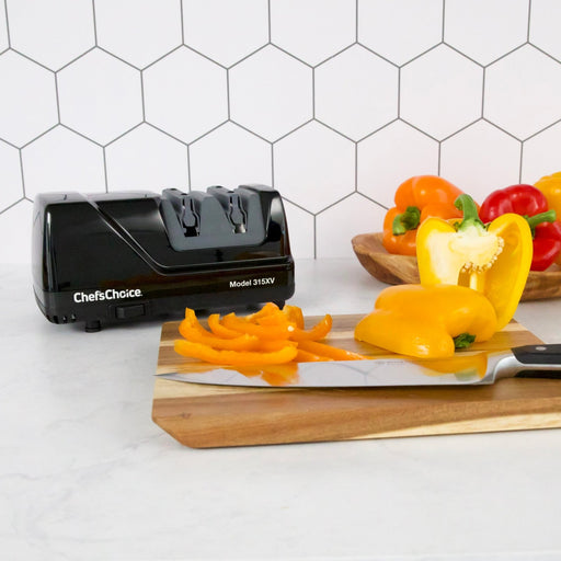 Chef's Choice 315XV Model 315XV Diamond Hone Electric Sharpener for 15° Knives, 2 Stage, in Black (0315101) - TheChefStore.Com