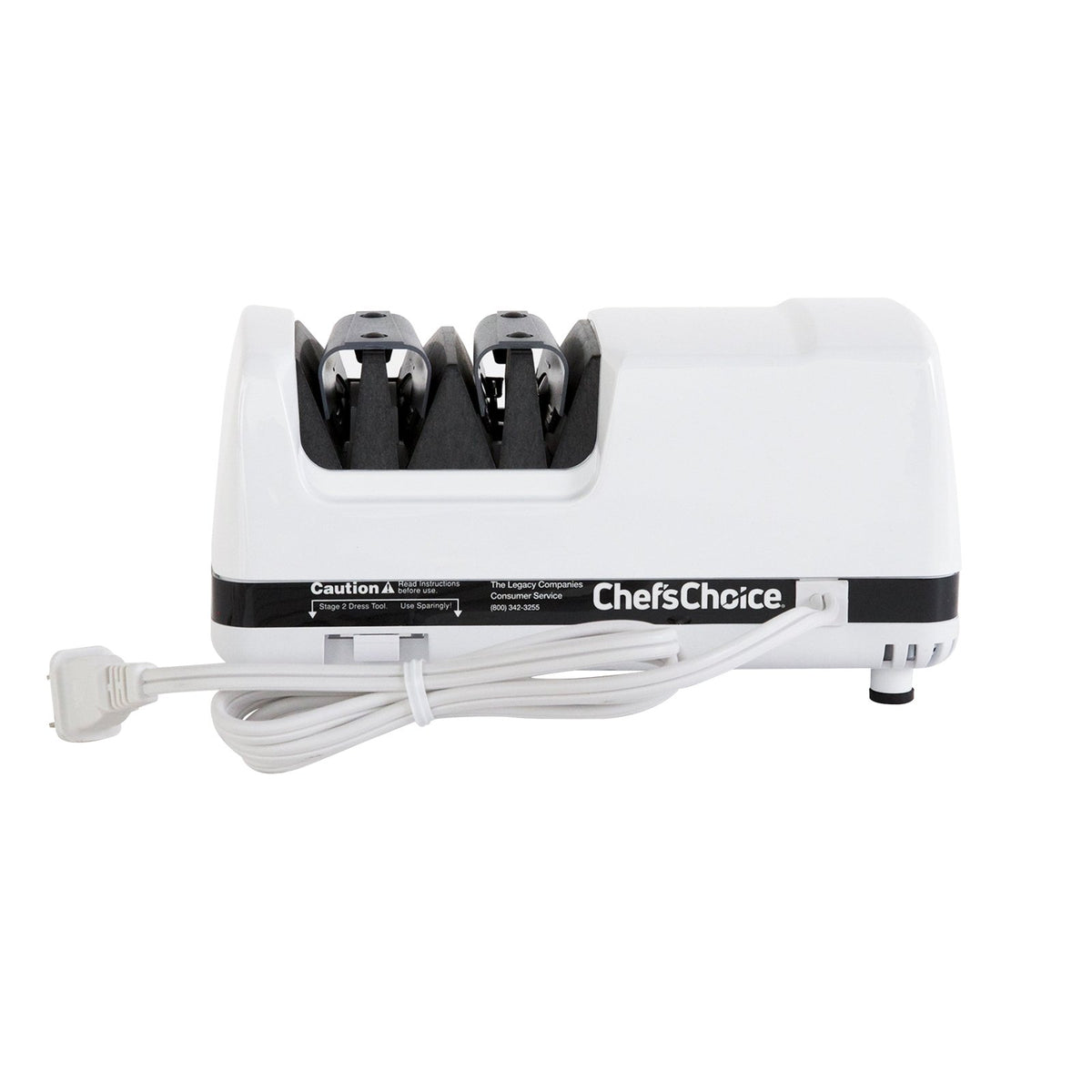 Chef's Choice 320 Professional Electric Knife Sharpener with Diamond Hone, 2 Stage, in White (0320000) - TheChefStore.Com