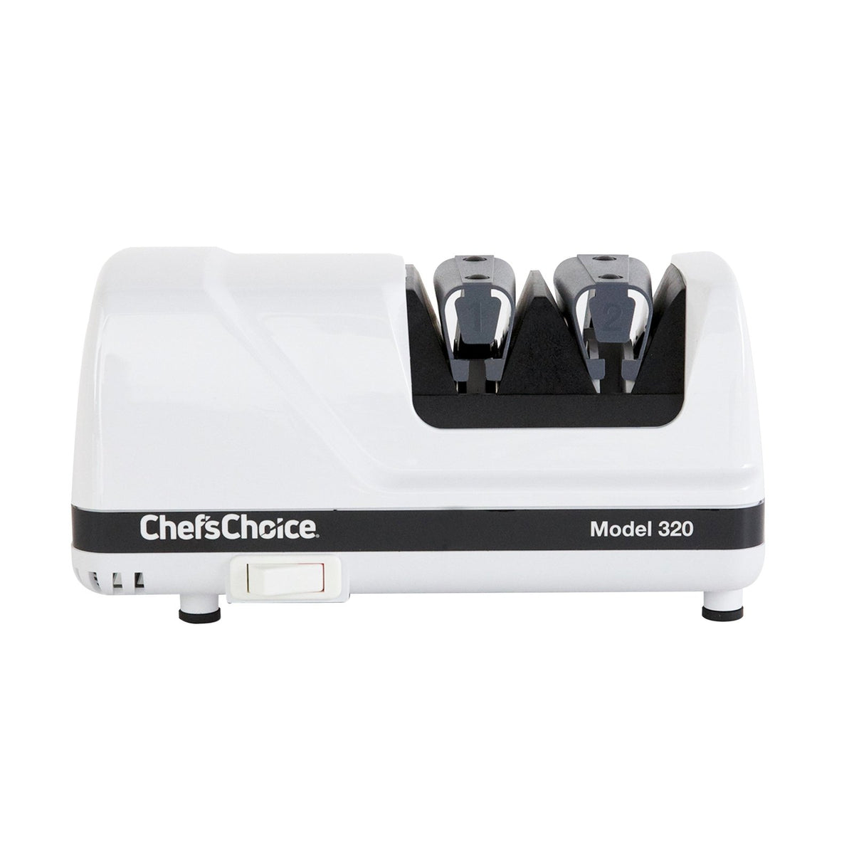 Chef's Choice 320 Professional Electric Knife Sharpener with Diamond Hone, 2 Stage, in White (0320000) - TheChefStore.Com