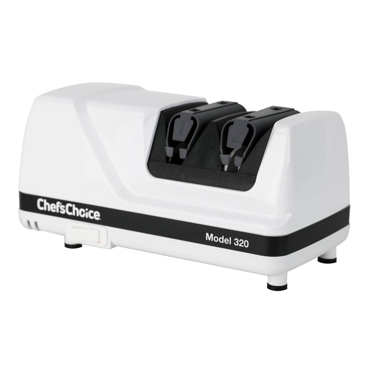 Chef's Choice 320 Professional Electric Knife Sharpener with Diamond Hone, 2 Stage, in White (0320000) - TheChefStore.Com