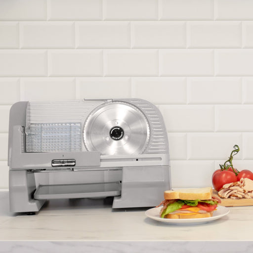 Chef's Choice 615 Electric Meat, Cheese and Bread Slicer with 7" Stainless Blade and Adjustable Thickness Control, in Silver (615A000) - TheChefStore.Com